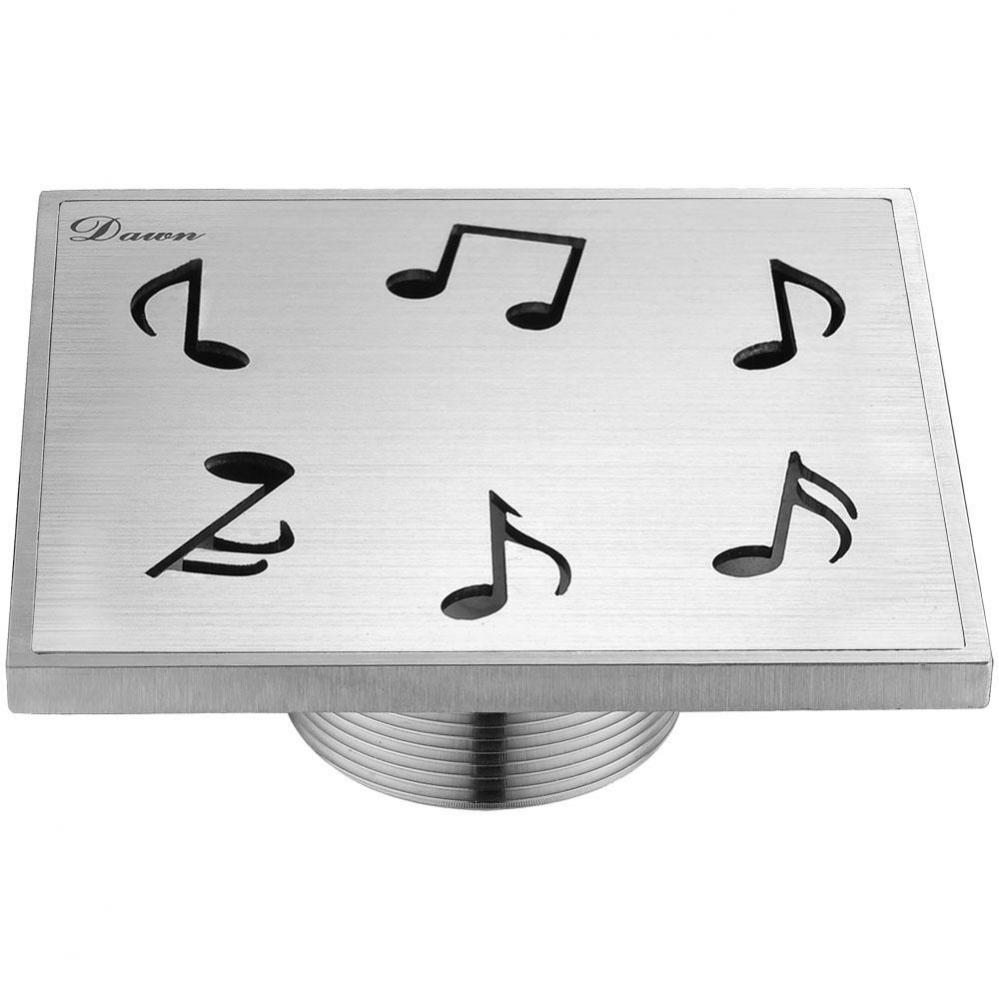 Dawn® Seine River Series - Square Shower Drain 5''L