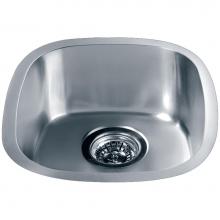 Dawn 3237 - Undermount Bar Sink, 20G: 13-1/2''L x 15-1/16''W x 6-1/8''D (outside