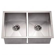 Dawn DSQ271616 - Dawn® Undermount Equal Double Square Sink