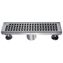 Dawn LVG120304 - Dawn® Views Along The River Nile Series - Linear Shower Drain 12''L