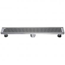 Dawn LVG240304 - Dawn® Views Along The River Nile Series - Linear Shower Drain 24''L