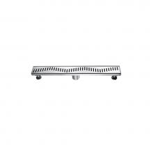 Dawn LGS240304 - Shower linear drain---14G, 304type stainless steel, polished, satin finish: 24''Lx3&apos