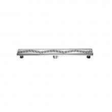 Dawn LGS320304 - Shower linear drain--14G, 304type stainless steel, polished, satin finish: 32''Lx3'