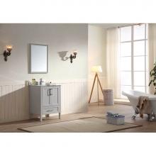 Dawn AARO-2404 - Dawn® Ross Series Light Grey Vanity set