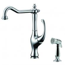 Dawn AB08 3155C - Dawn® Single-lever kitchen faucet with side-spray, Chrome