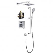 Dawn DSSBR04BN - Big Sur Shower Set, Brushed Nickel