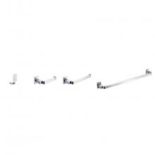 Dawn 2903C - 2903 Series Bath Accessories Set includes robe hook 29038001C, toilet roll holder 29035005C, towel