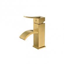 Dawn AB78 1258MAG - Single-Lever Square Lavatory Faucet, Sheetflow Spout, Matte Gold