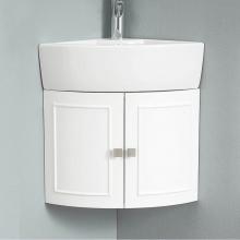 Dawn CWSN056000 - Wall Mount Corner Ceramic Sink: 18-1/8''L x 12-5/8''W x 4-7/8''D