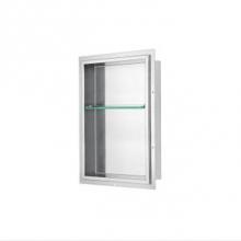 Dawn FNIBN2414MAG - Stainless Steel Framed Shower Nickel; Size: 14''L x 4-3/8''W x 24''H