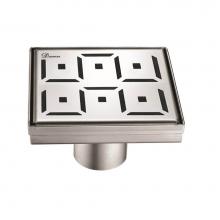 Dawn LCI050504 - Dawn® Congo-Chambeshi River Series - Square Shower Drain 5''L