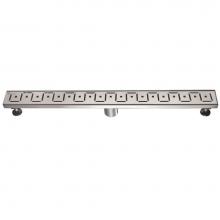 Dawn LCI320304 - Shower linear drain--14G, 304type stainless steel, polished, satin finish: 32''Lx3'