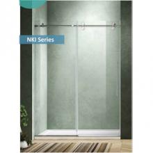 Dawn NKI606638C - Shower Door 60''x66''; 3/8'' thick; Chrome