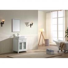 Dawn AAJU-2401 - Dawn® Julie Series White Vanity set