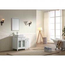 Dawn AAJU-3601 - Dawn® Julie Series White Vanity set
