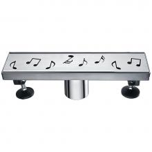 Dawn LSE120304 - Shower linear drain--14G, 304type stainless steel, polished, satin finish: 12''Lx3'