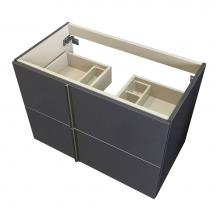 Dawn ONIC124611-07 - Dawn® Onix Series Anthracite Wall Mount Cabinet with Self Soft Closing Drawers