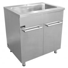 Dawn SSC3336 - Stainless Steel Sink Base Cabinet (Sink: ASU106), 20G: 33''L x 25-1/2''W x 36&