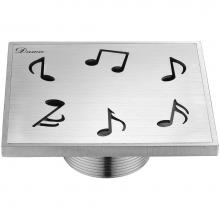 Dawn SSE050504 - Dawn® Seine River Series - Square Shower Drain 5''L