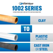 Fernco 1002-1512 - Coupling 15''Clay-12''Ci/Pl