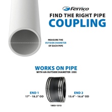 Fernco 1003-1515 - Coupling 15''Clay-15''Ac/Di