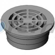 Fernco FSD-034-R - 3'' Round Grate Black