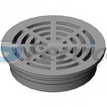 Fernco FSD-064-R - 6'' Round Grate Black