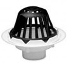 IPS Roofing Products 86115 - 3'' PVC Roof Drain w/Plastic Dome