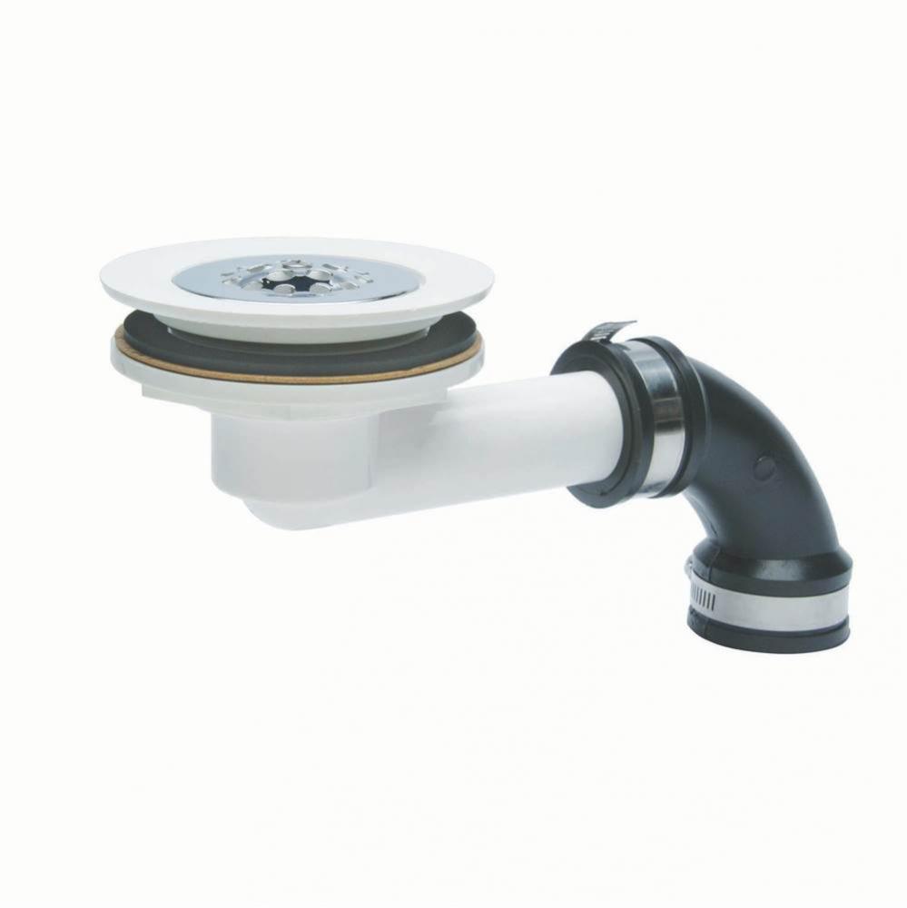 Drain Kit, 1.5'' Waste, White, For 3060L/R or 360L/R Shower Floors