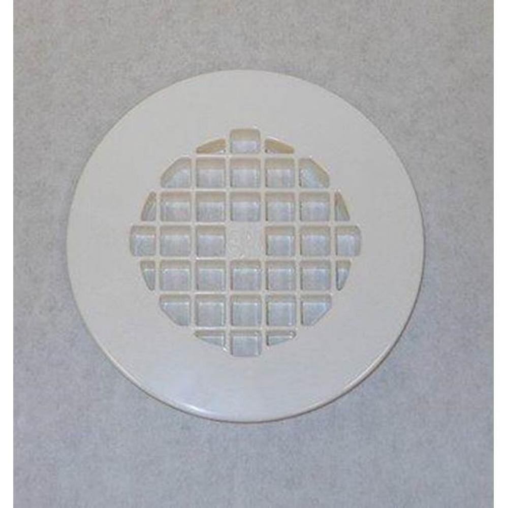 Plastic Shower Floor Strainer, White