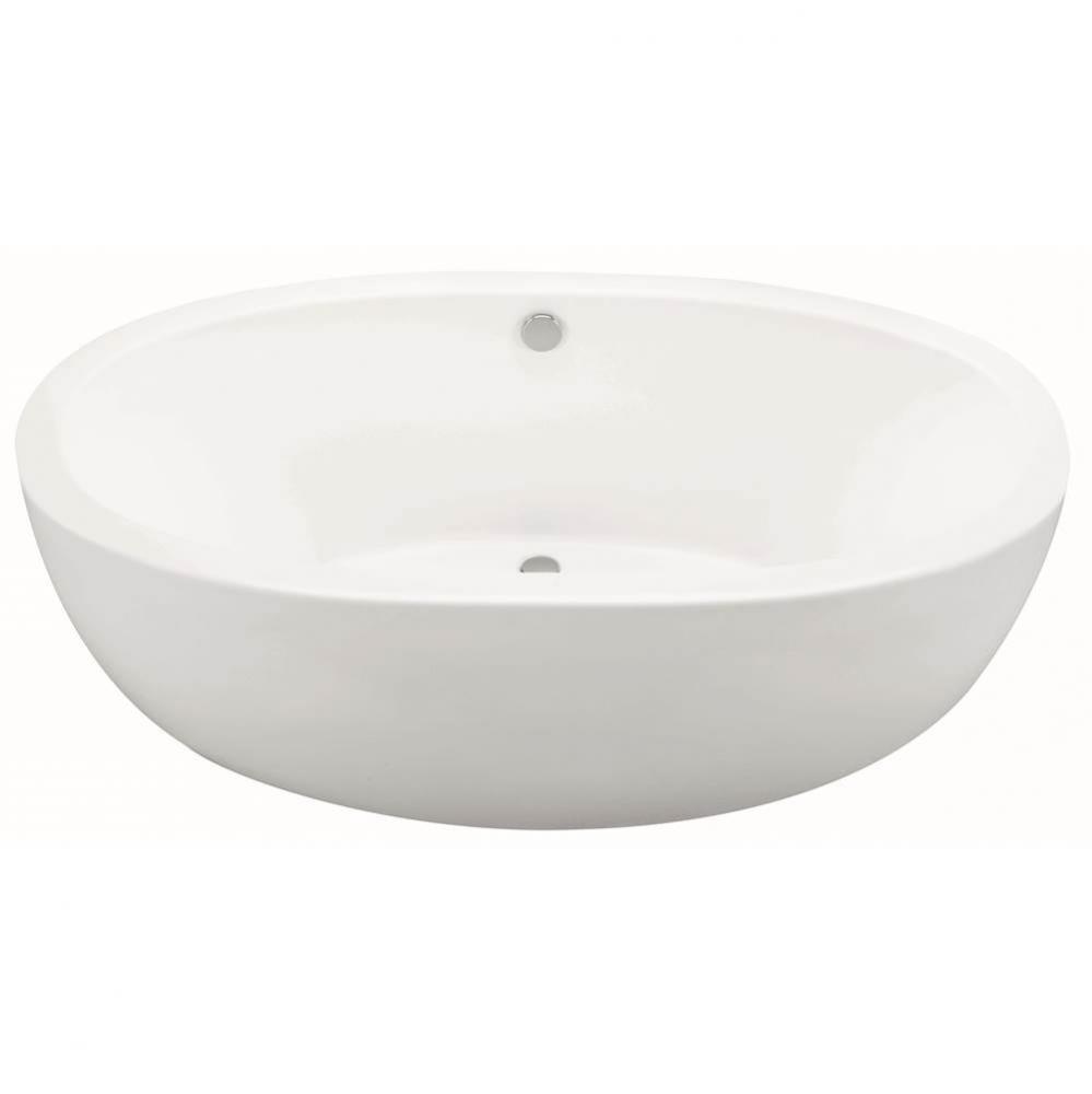 OLIVIA 1 DOLOMATTE FREESTANDING SCULPTED AIR BATH ELITE - WHITE (66X36)