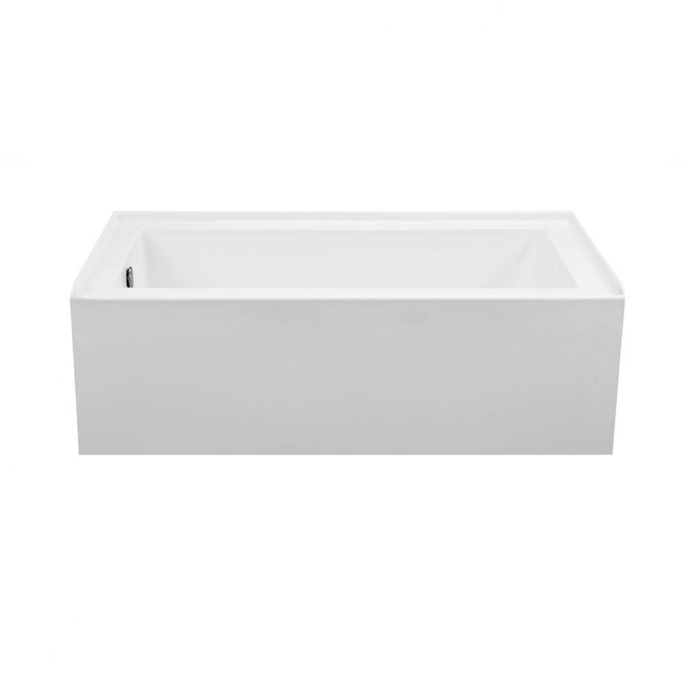 CAMERON 2 DOLOMATTE INTEGRAL SKIRTED RH DRAIN SOAKER - WHITE (60X30)