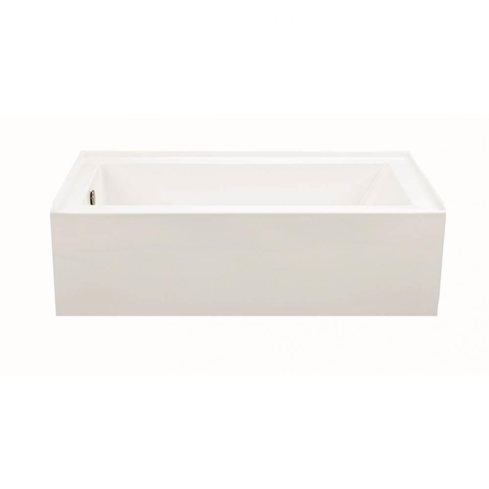 CAMERON 4 DOLOMATTE INTEGRAL SKIRTED RH DRAIN SOAKER - WHITE (60X30.5)