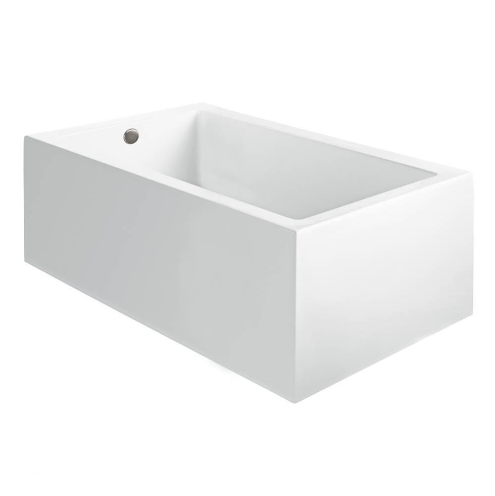Andrea 21A Acrylic Cxl Sculpted 3 Side Soaker - White (54X42.125)