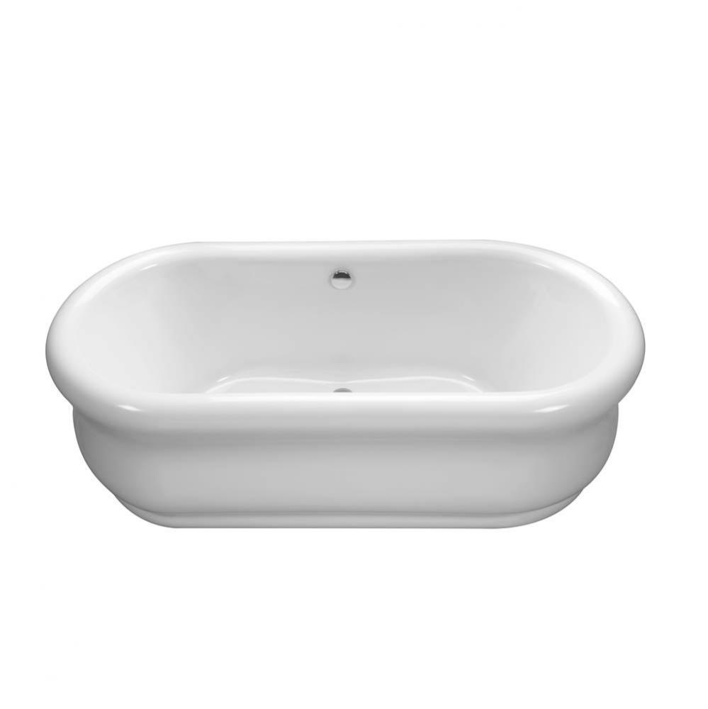 PARISIAN 3 ACRYLIC CXL SCULPTED FINISH FREESTANDING AIR BATH ELITE - WHITE (65.5x35)