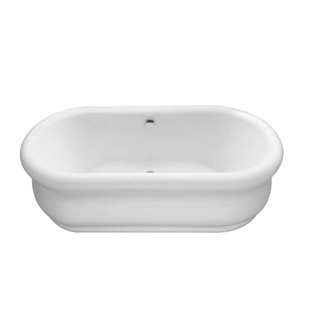 PARISIAN 4 DOLOMATTE SCULPTED FINISH FREESTANDING AIR BATH ELITE - WHITE (71.25x34.75)