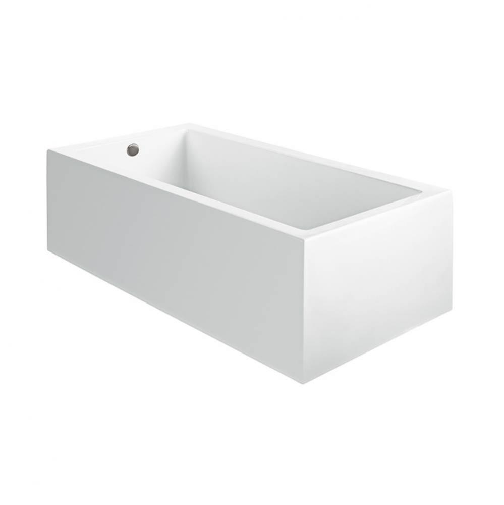 ANDREA 25A ACRYLIC CXL SCULPTED 2 SIDE SOAKER - WHITE (48X32)