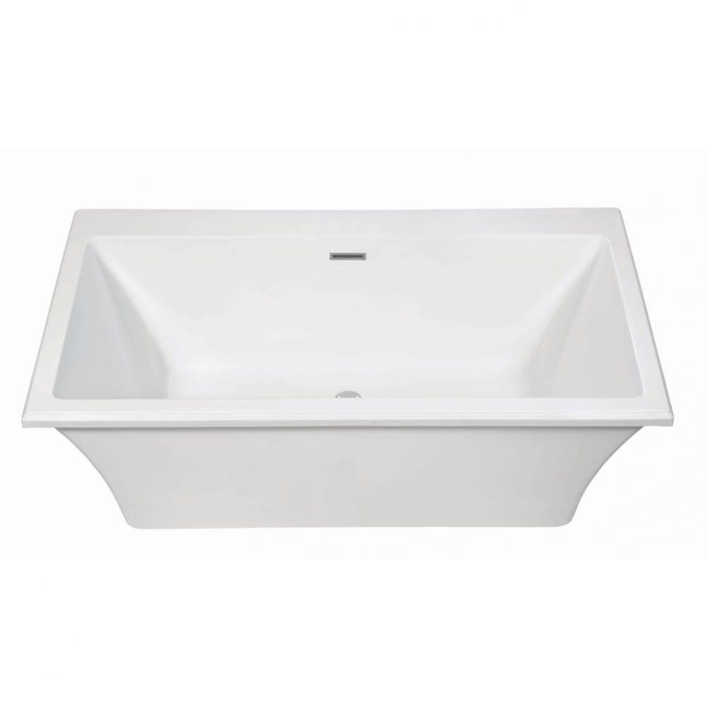 MADELYN 5 DOLOMATTE FREESTANDING FAUCET DECK AIR BATH - WHITE (65.75X36)