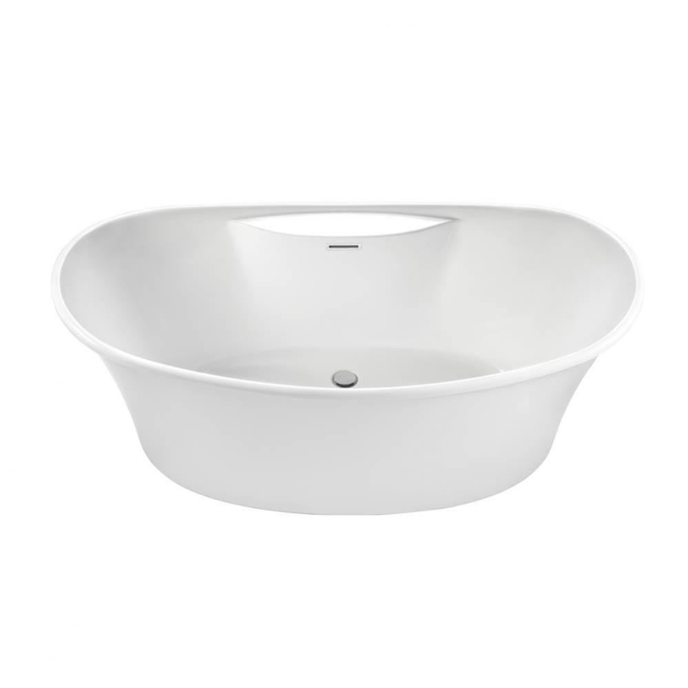LORETTA ACRYLIC CXL FREESTANDING FAUCET DECK AIR BATH - BISCUIT (66.5X36)