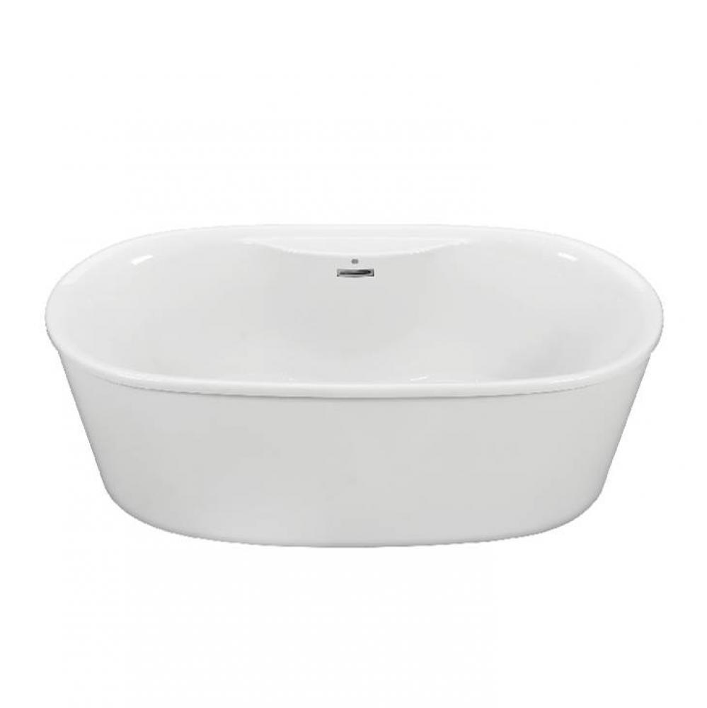ADEL 4 ACRYLIC CXL FREESTANDING FAUCET DECK  AIR BATH - BISCUIT (66X31)