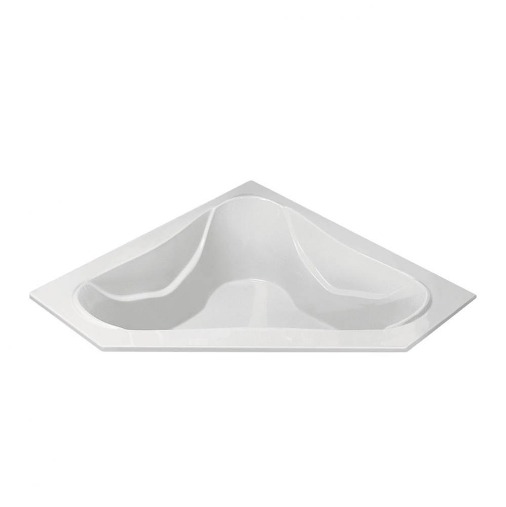 CAYMAN 3 ACRYLIC CXL DROP IN CORNER AIR BATH ELITE/MICROBUBBLES - BISCUIT (66X66)