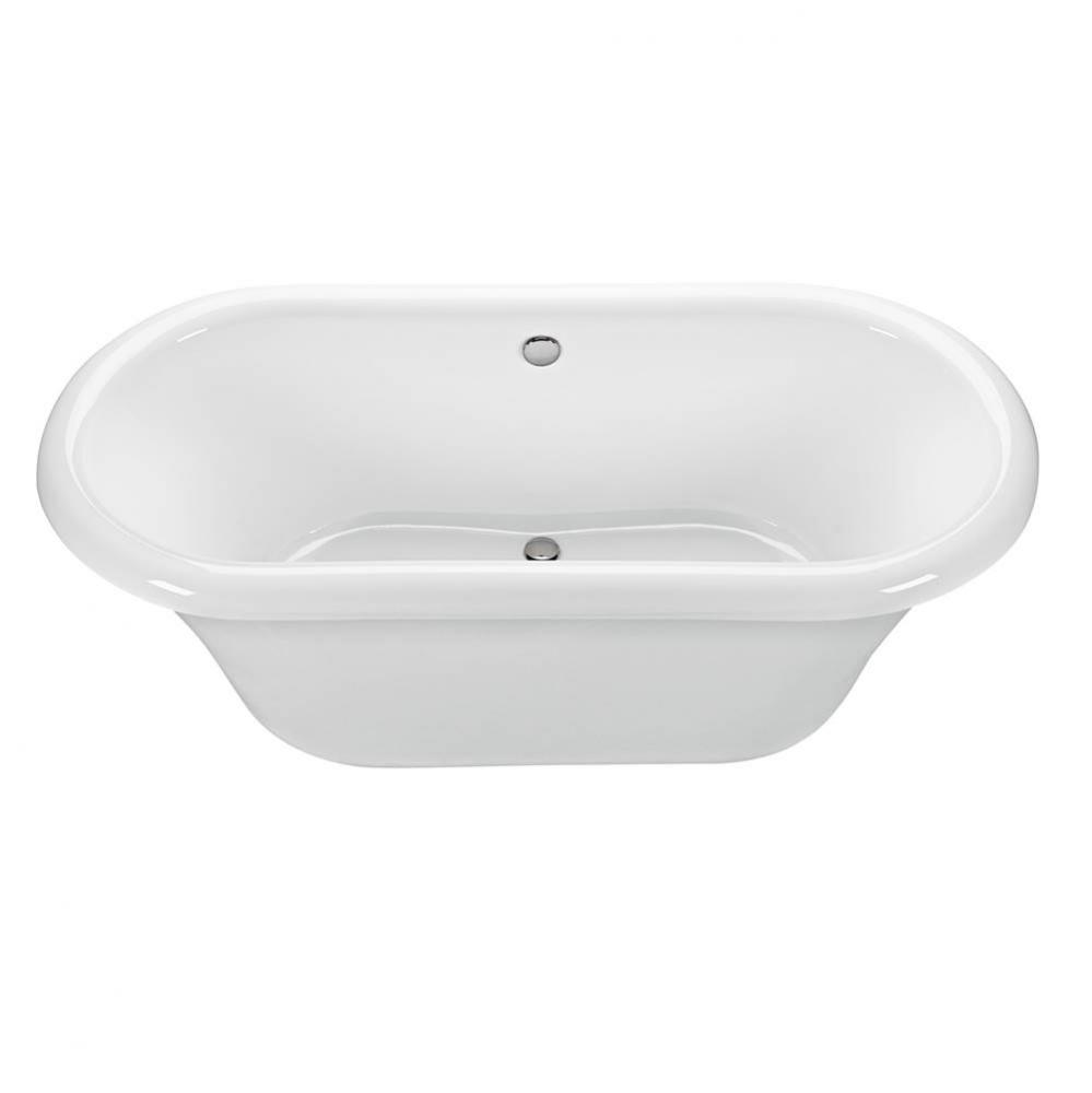 MELINDA 1 ACRYLIC CXL FREESTANDING W/PEDESTAL AIR BATH - WHITE (71.625X35.5)