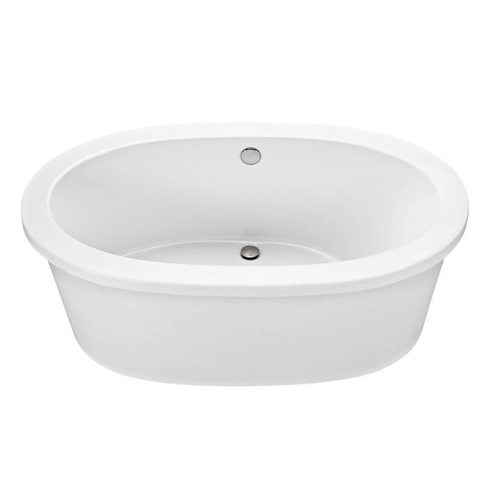 ADENA 7 ACRYLIC CXL FREESTANDING AIR BATH RIGHT SLOPE - BISCUIT (59.5X35.25)