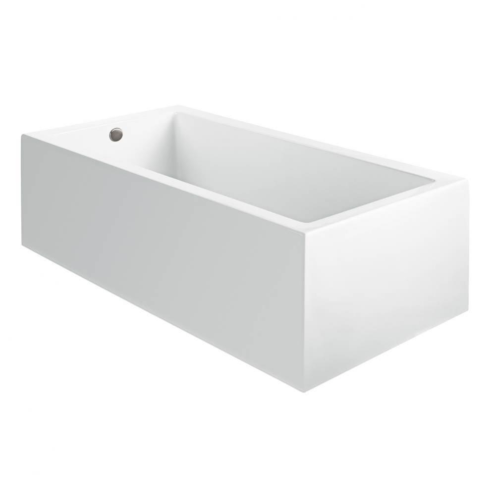 ANDREA 1A ACRYLIC CXL SCULPTED 1 SIDE AIR BATH- WHITE (71.625X31.625)