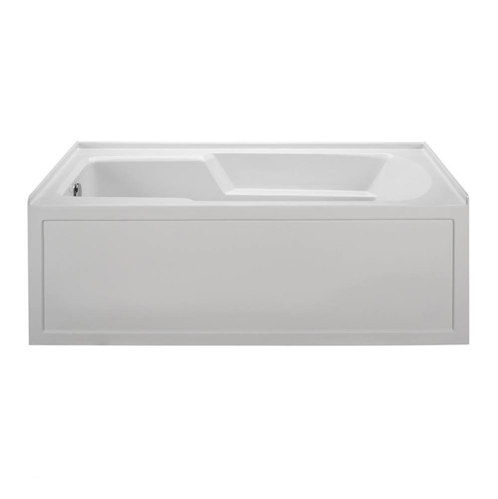 60X30 WHITE RIGHT HAND DRAIN INTEGRAL SKIRTED SOAKER W/ INTEGRAL TILE FLANGE-BASICS