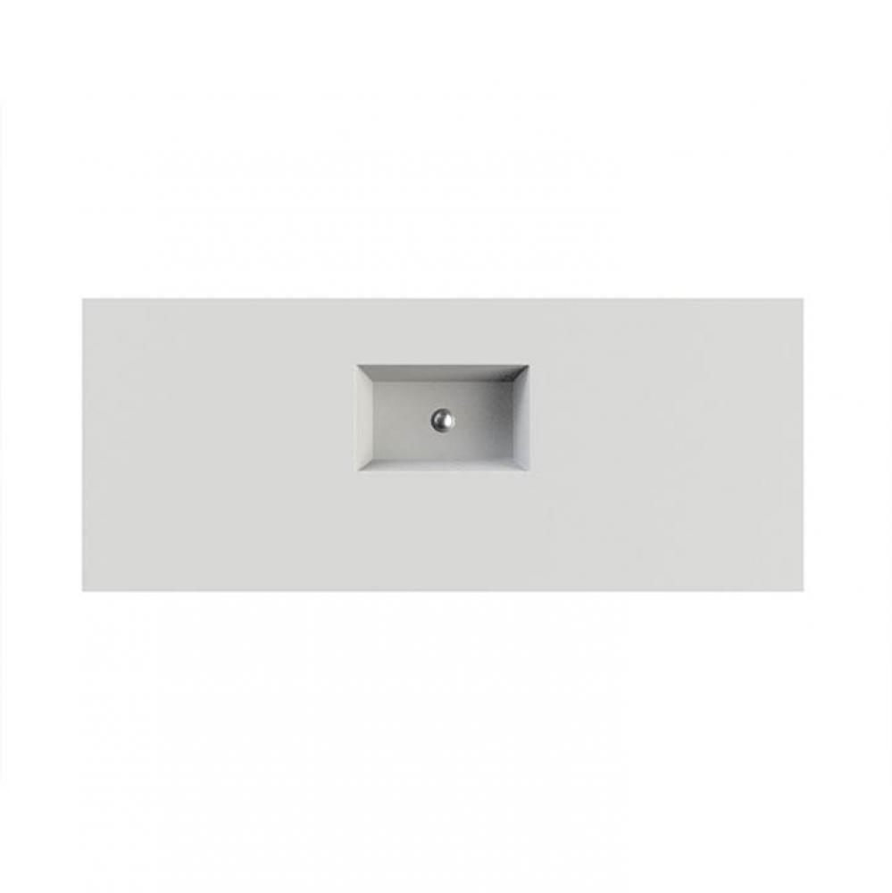 Petra 9 Sculpturestone Counter Sink Double Bowl Up To 43'' - Gloss Biscuit