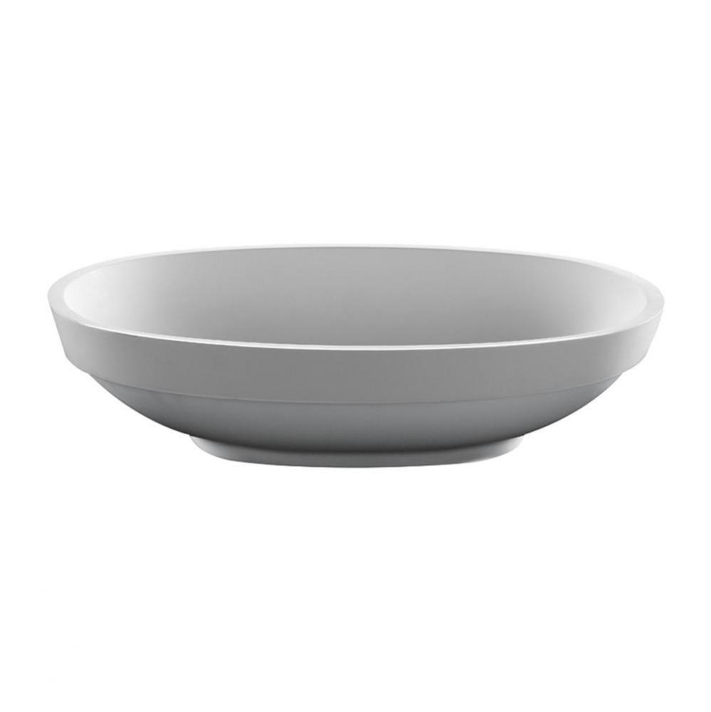 ALISSA SR SCULPTURESTONE SEMI-RECESSED - MATTE WHITE (22.5X14)