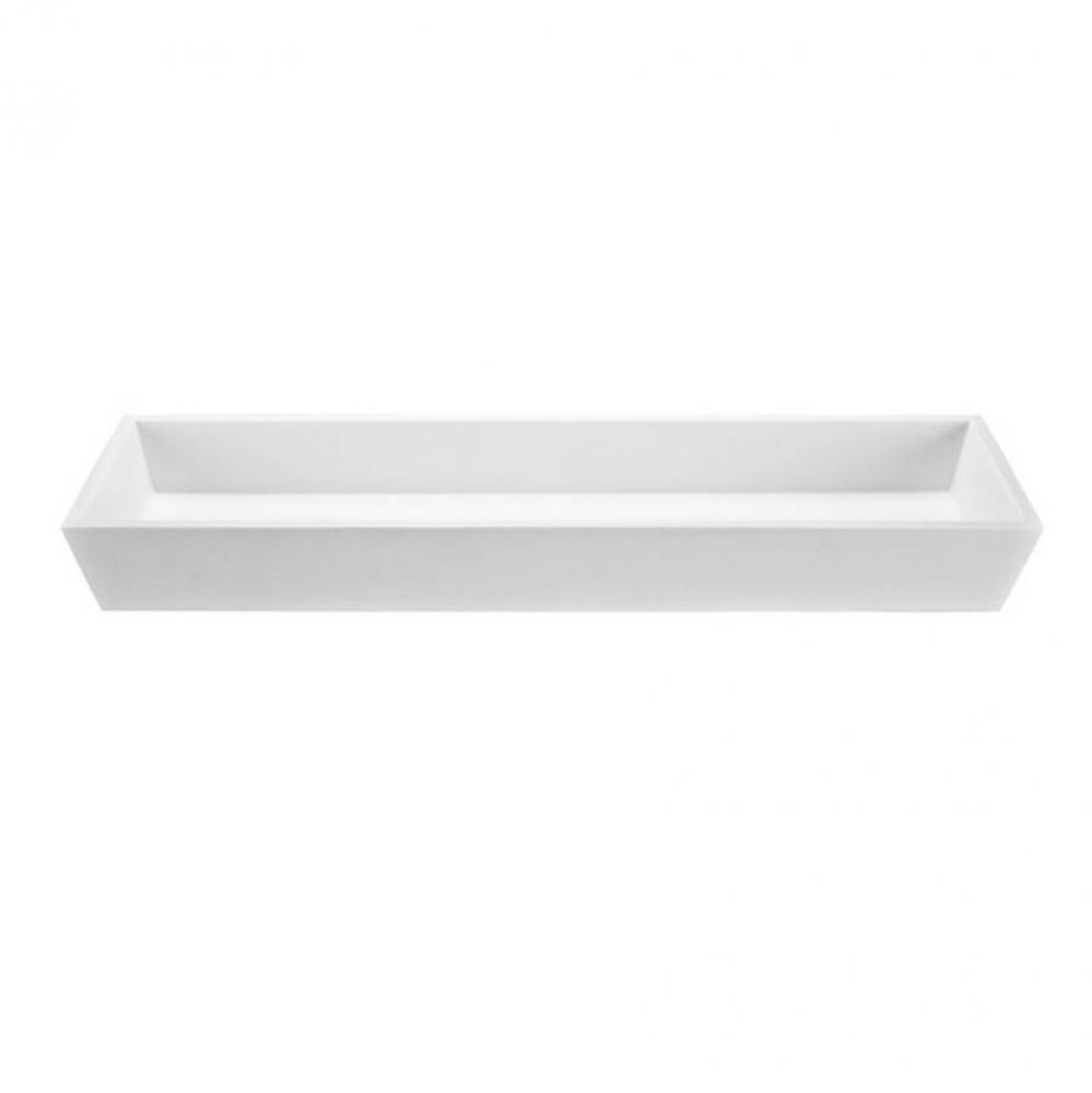 PETRA 5 SCULPTURESTONE UNDERMOUNT - MATTE WHITE (47.5X14.125)