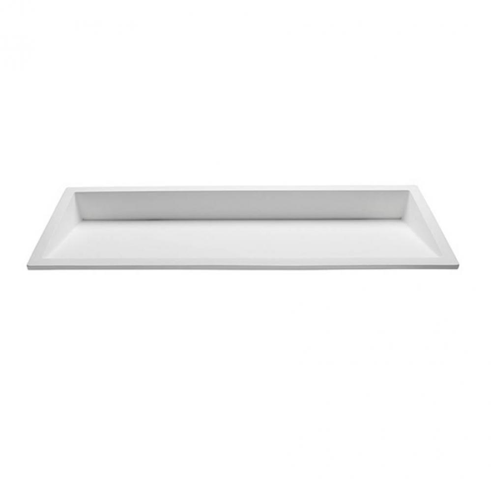 INCLINE 3 SCULPTURESTONE UNDERMOUNT - MATTE WHITE (41.375X14.375)