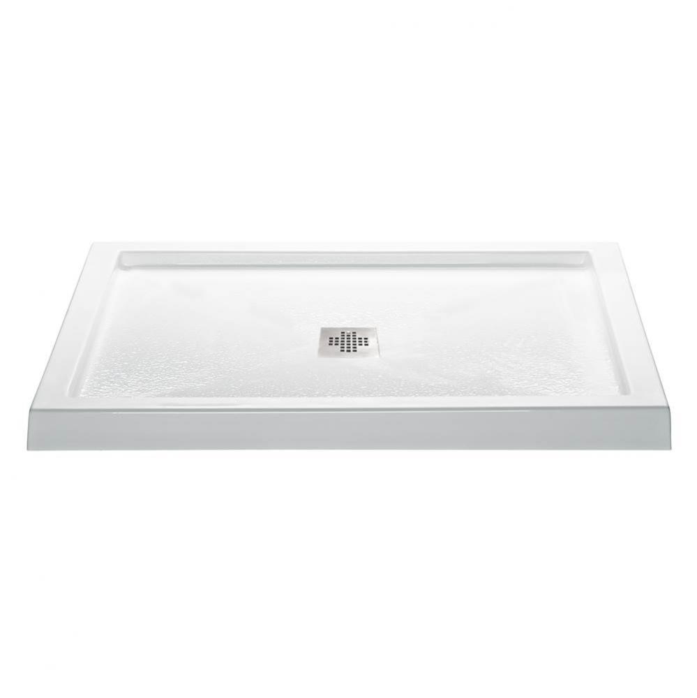 4236 ACRYLIC CXL CENTER DRAIN MULTI THRESHOLD - WHITE
